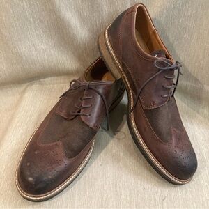 ECCO Sz  42 Kenton Brogue Lace Up Leather Wingtip Lace Up Oxfords Shoes
